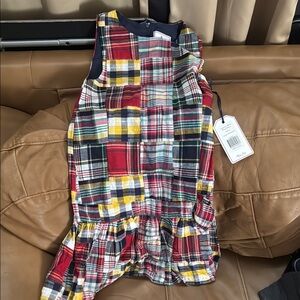 Plaid Drop Waist Sleeveless Dress